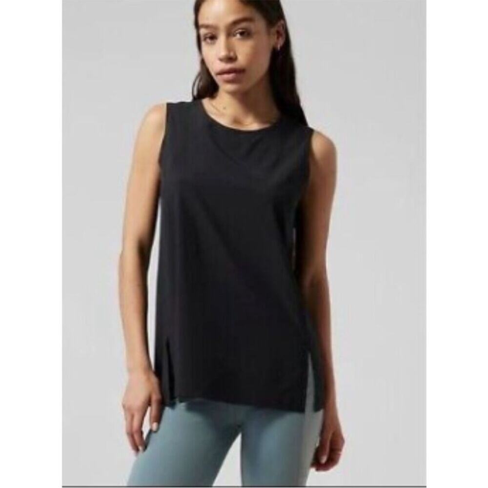 NWT Athleta Zephyr refined tank black sz XS